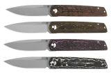 Складные ножи «SIRIUS» 1849G, клинок S35VN. Рукоять carbon + titanium. Artisan Cutlery.