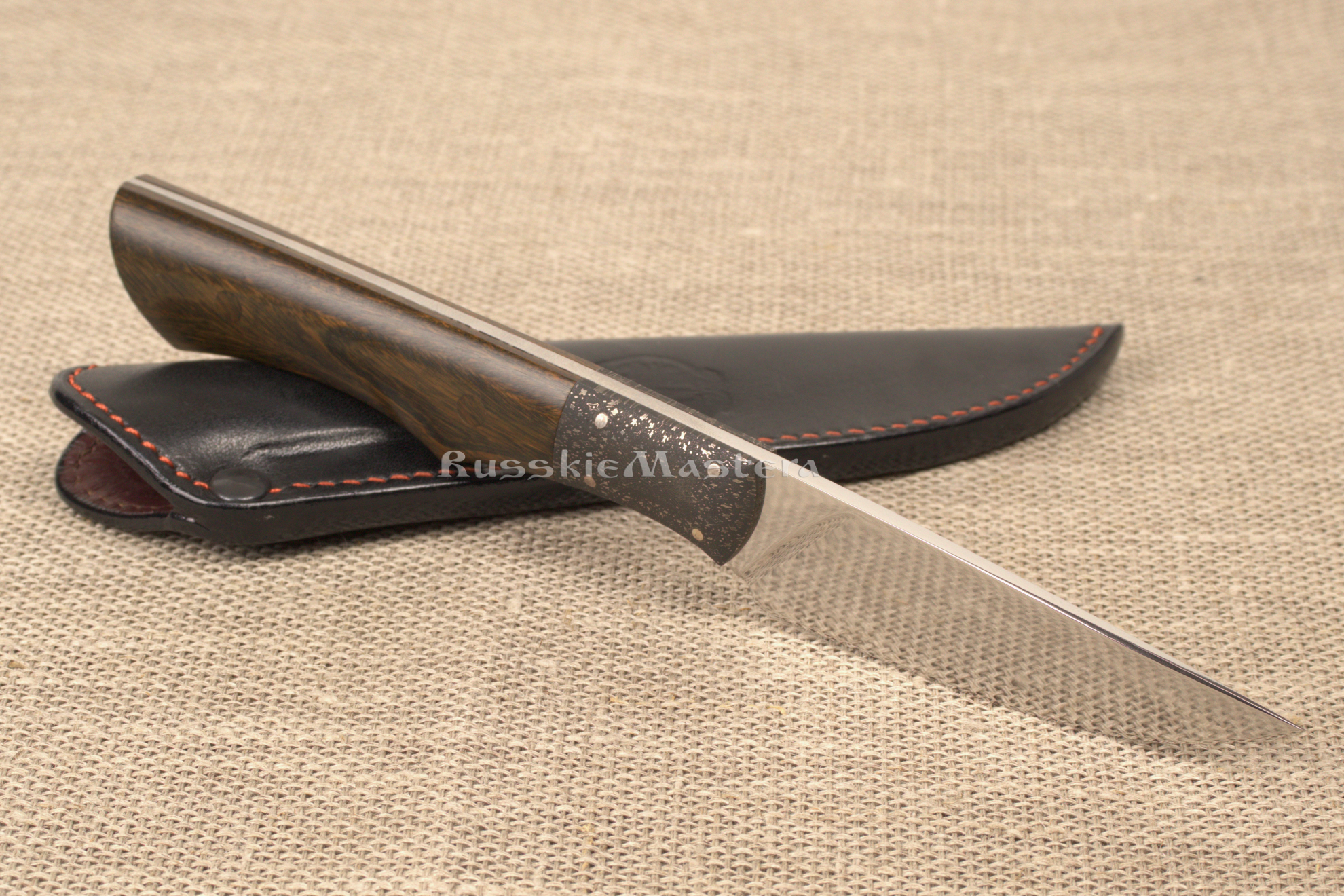 Нож с фиксированным клинком №244 от Сергея Бобкова. Х12МФ тигельной плавки.
