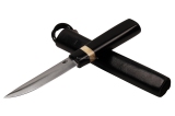 Якутский нож «Удачный», ПН7, кованая углеродка ШХ15. Рукоять граб + рог лося.