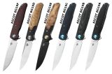 Ножи складные — флиппер «ASCOT» BG19. Сталь клинка штамповая D2 / 14C28N, рукоять Carbon/G10/древесина. Bestech Knives.
