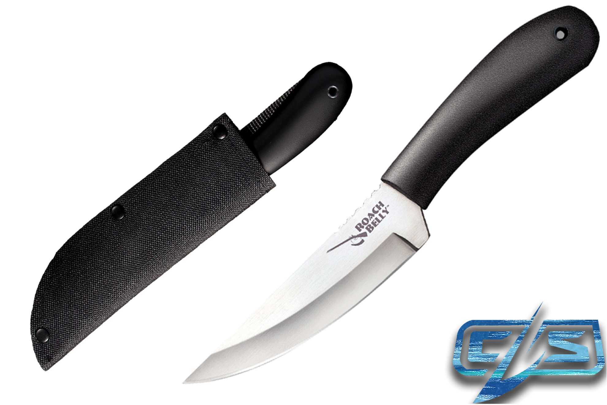 Cold Steel модель 20RBC Roach Belly — Колониальный поясной нож (для охоты, рыбалки, полевой кухни)