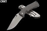Складной нож полуавтомат CRKT 2085 «Xan™» — карманный тактик с клинком из стали Krupp 1.4116 (X50CrMoV15). Рукоять Carbon Fiber/G10/Stainless Steel.