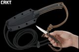 Шейный нож для скрытого ношения CRKT «Biwa™» 2382. Нержавеющая сталь / G-10.