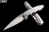 Нож складной CRKT 7016 «Flat Out™». Клинок 8Cr13MoV — высокоуглеродистая нержавеющая сталь. Рукоять Stainless Steel.