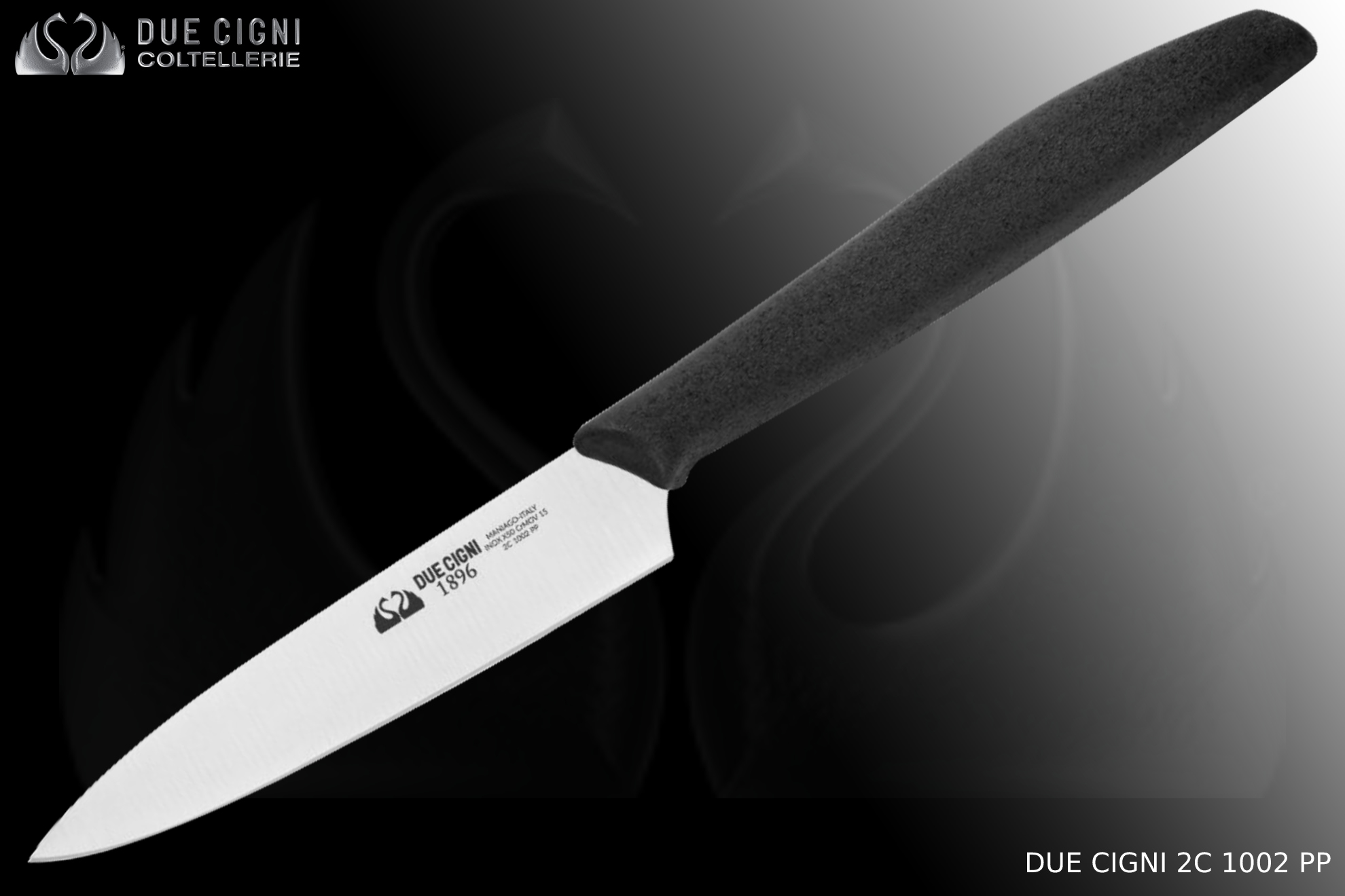 Кухонный нож 9.5 см «Due Cigni » 2c1002pp — для чистки овощей и фруктов. Нержавеющая сталь.