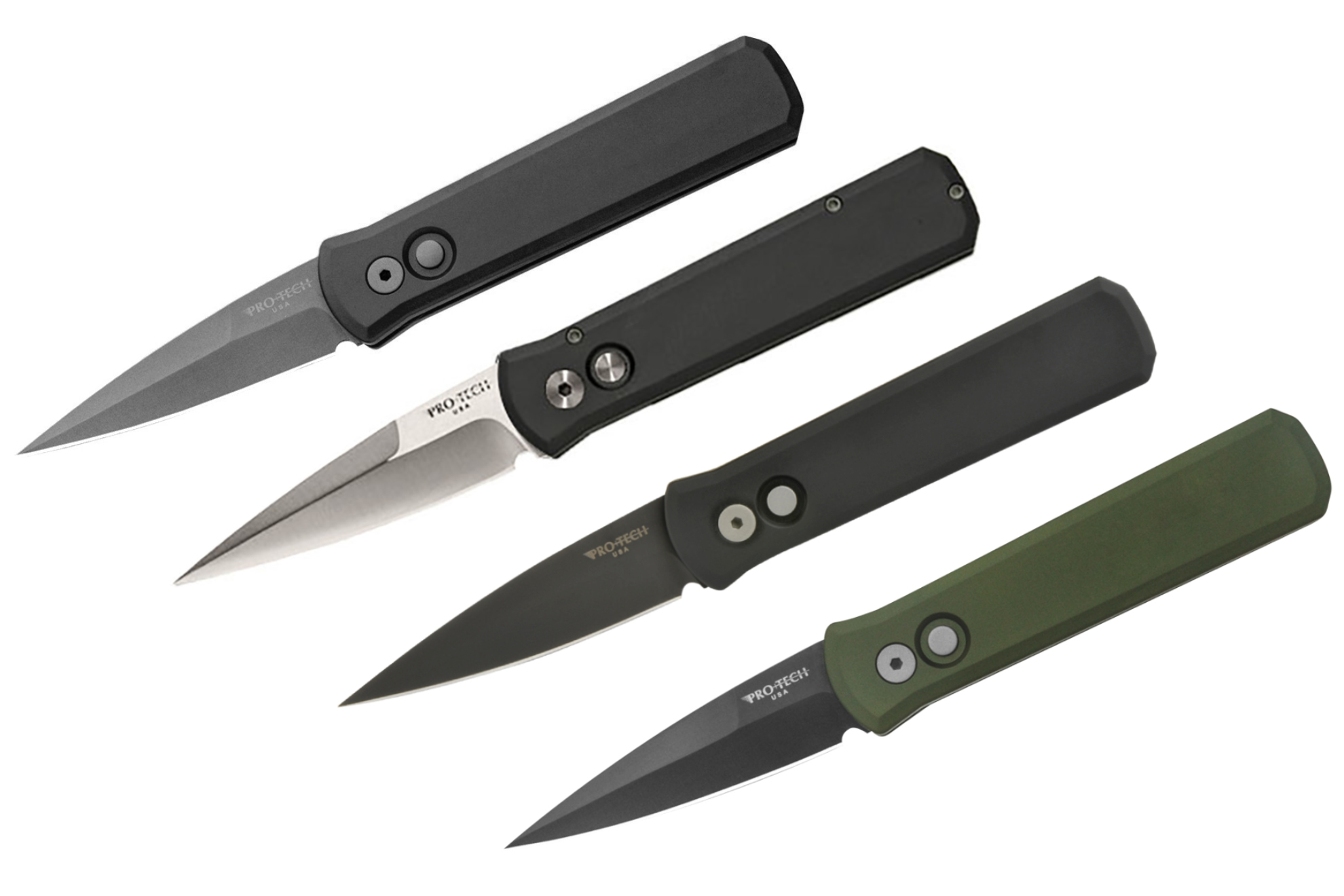 Автоматический нож «Godson» Pro-Tech 720/721 - тактический городской нож на каждый день. Порошковая сталь + DLC покрытие.
