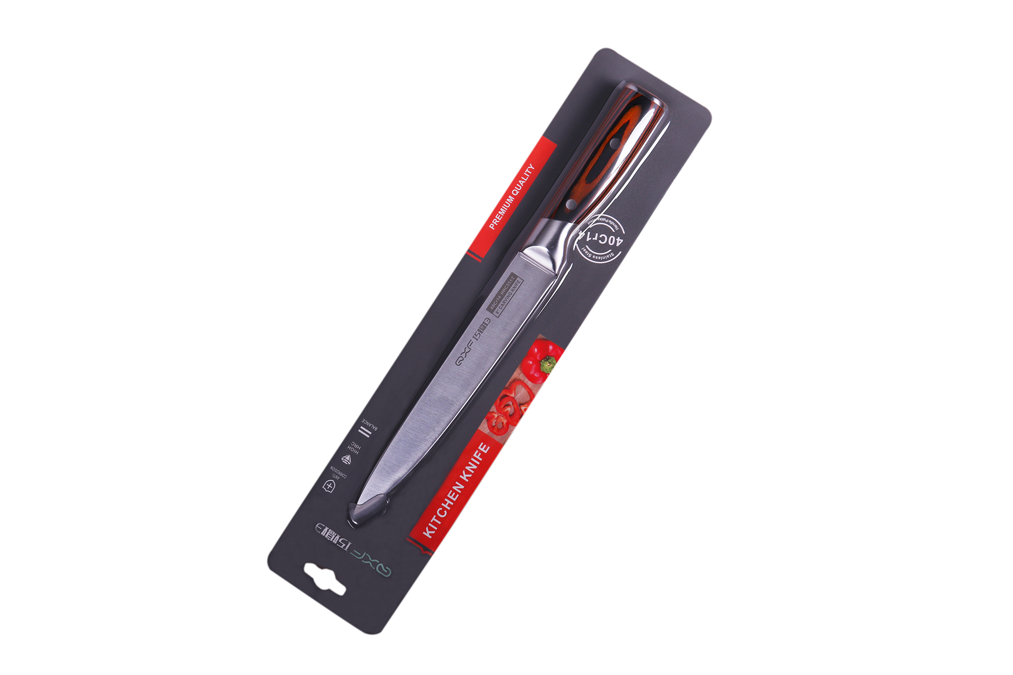 Кухонный нож — Слайсер QXF R-4148 (сталь 40Cr14) 20 см.