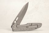 Складной нож-флиппер TuoTown HY010 — Клинок Drop-Point (из D-2), рукоять сталь + G10 + фреймлок