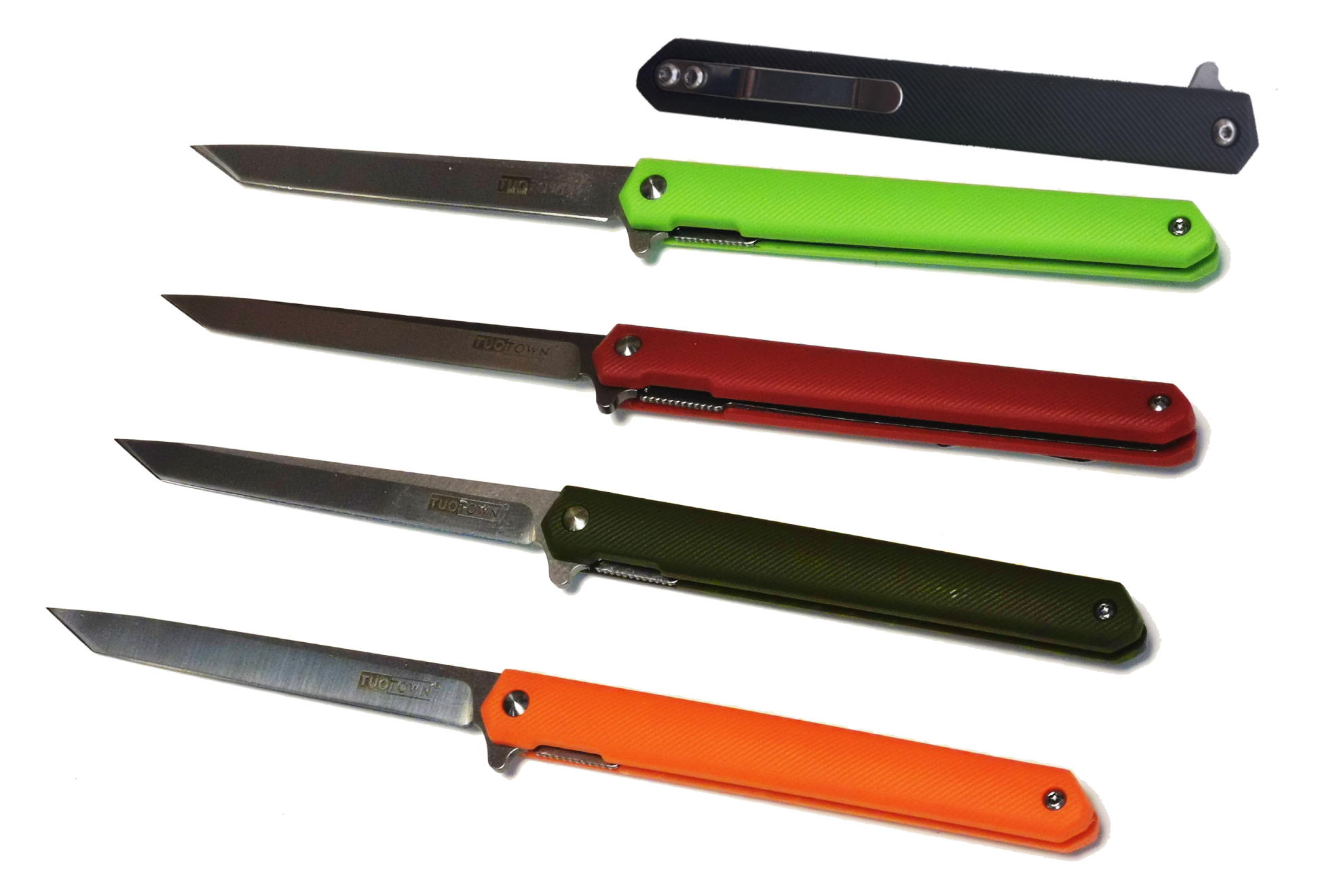 Танто-Флиппер EDC TUOTOWN BDT-TUO — Складной нож щепка, клинок TANTO из D-2!