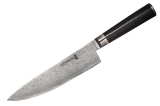 Шеф-нож с азиатским типом клинка TUOTOWN CH200 TG-D7, VG10 дамаск, рукоять G10, 20 см.