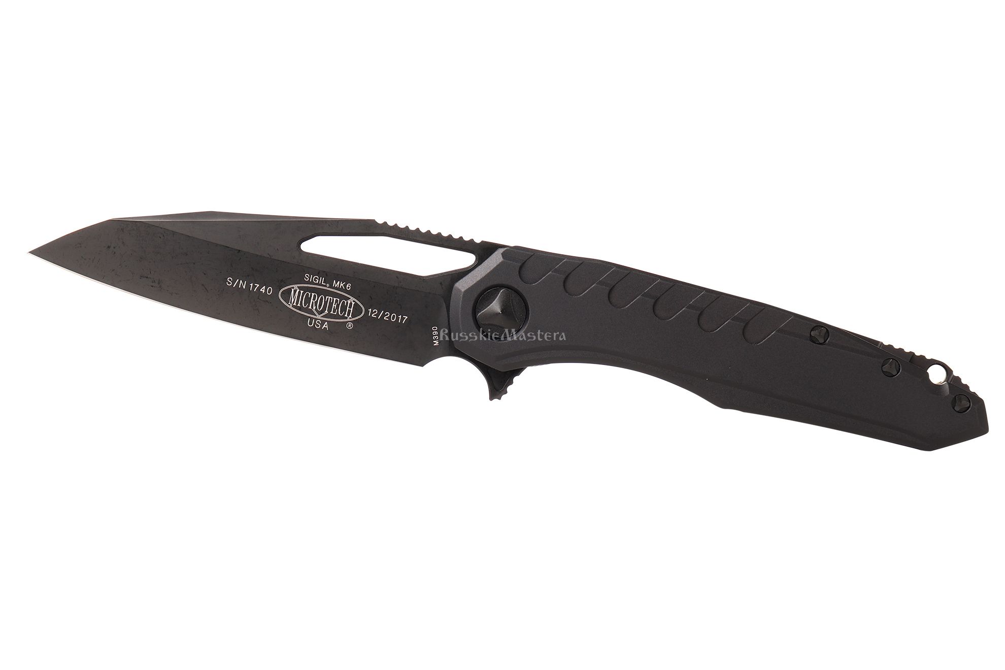 Купи коллекционный складной нож Sigil MK6 196-1 DLCT Microtech, Marfione / Munroe, порошковая сталь М390.