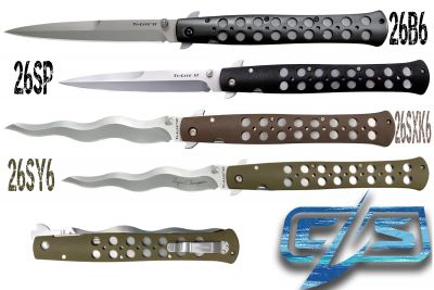 Складной нож Cold Steel Ti-Lite 6 (26B6 — S35VN / 26SXP — AUS8A / 26SXK6 — AUS10A Kris / 26SY6 — 440C Kris)